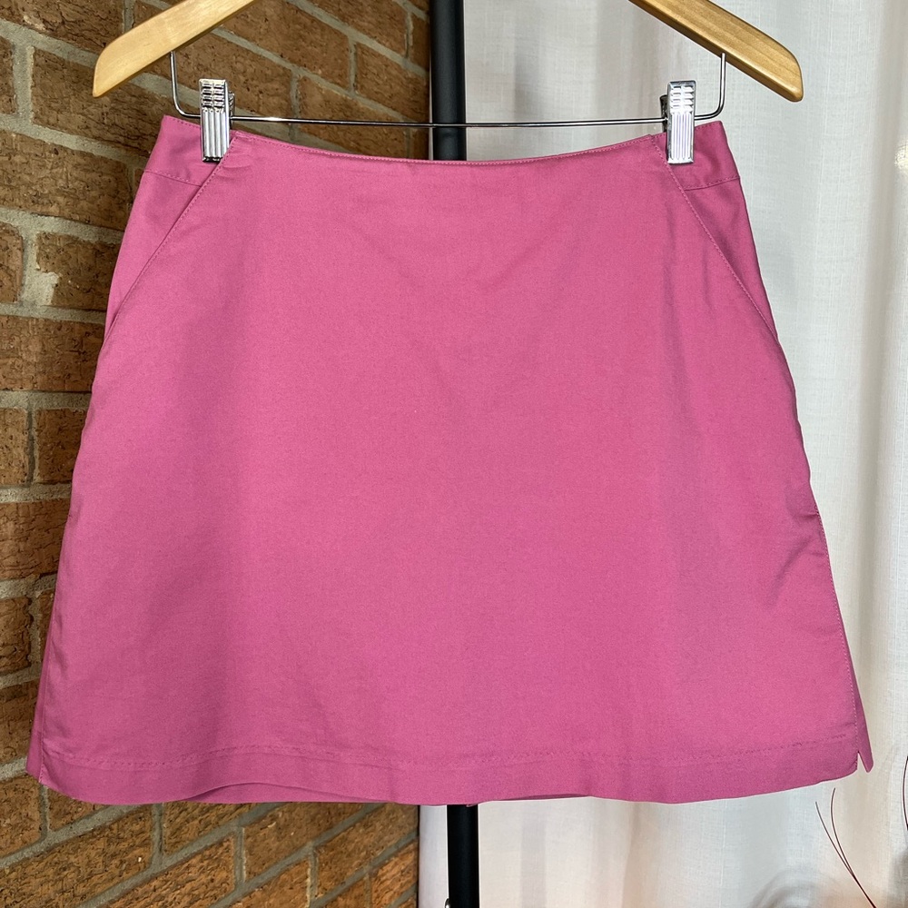 Adidas Pink Plum Athletic Skort Golf Tennis Skirt Stretch Size 6